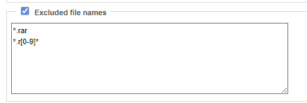 Excluded file names