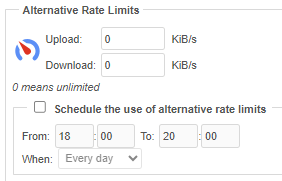 !Alternative Rate Limits